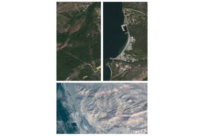 The first batch of satellite images delivered by HKUST-Xiongbin-1 satellite. (Provided by Chang Guang)