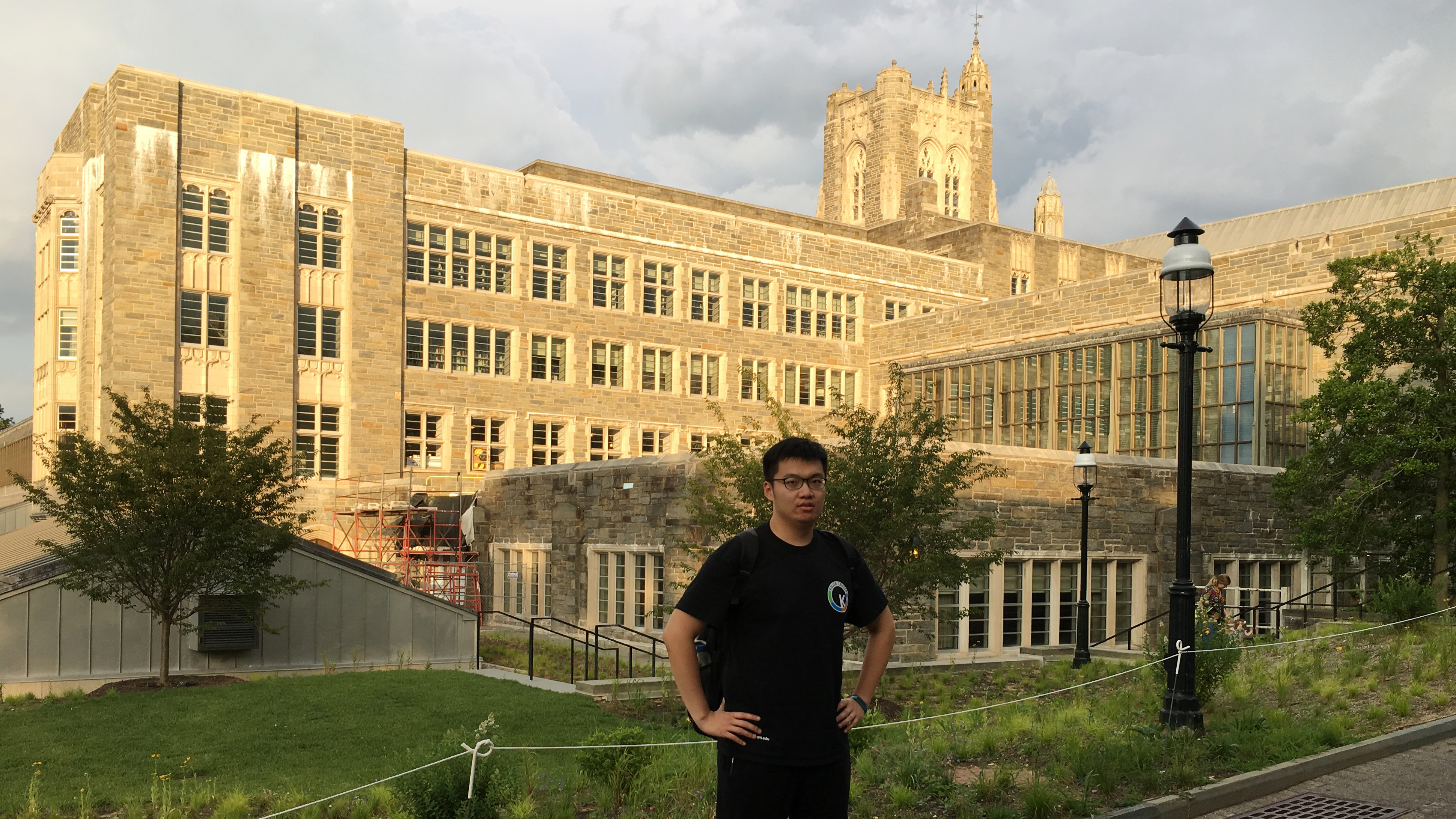 JING Ying In front of the Firestone Library