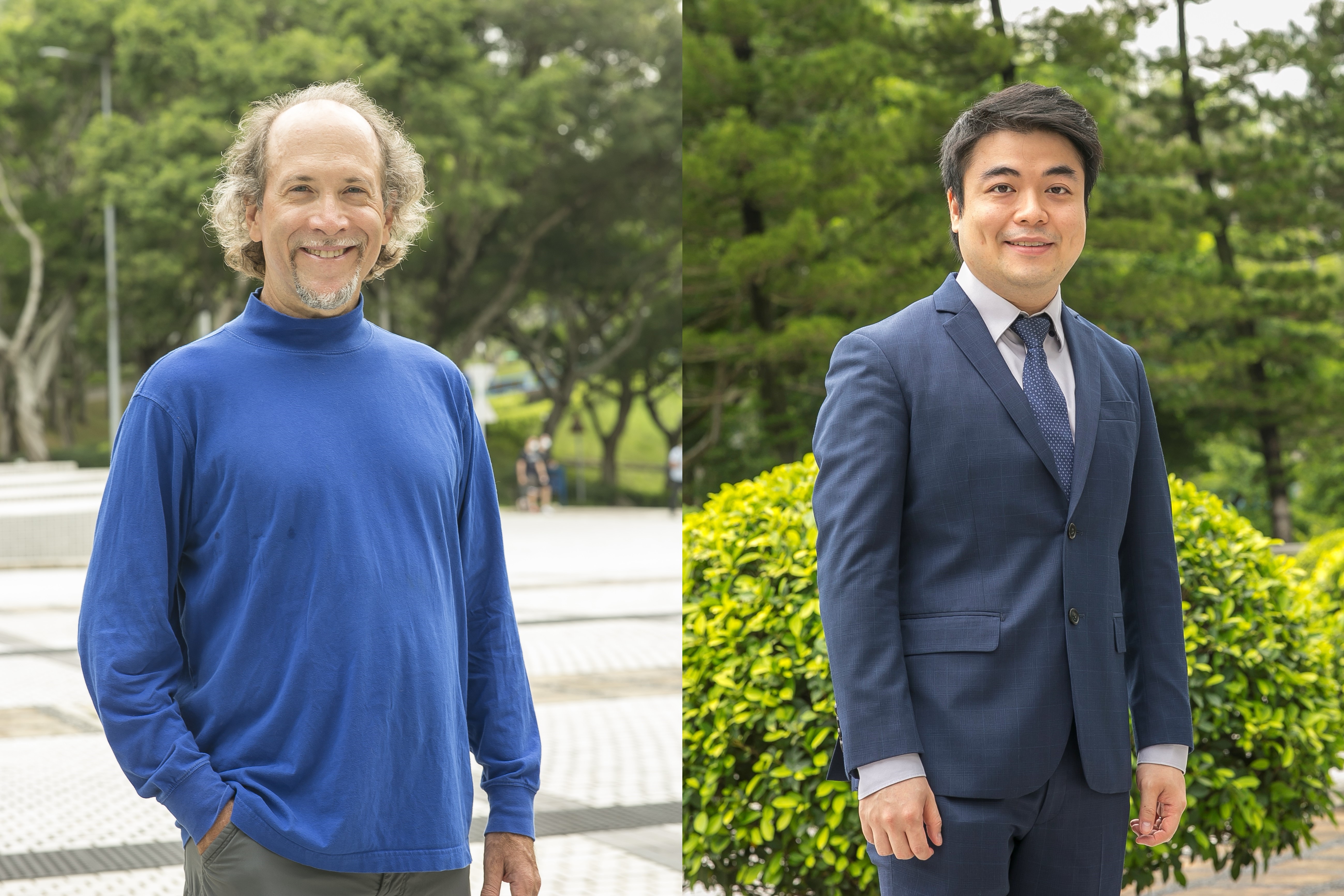 Prof. Andrew HORNER (left) and Prof. Terence WONG