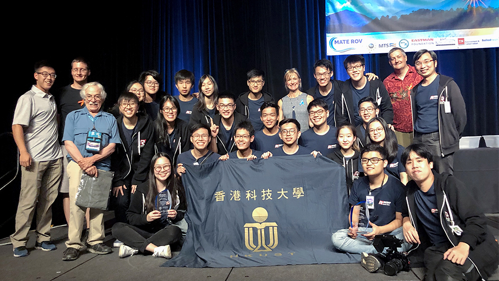 Under Prof. Woo’s supervision, the Robotics Team students achieved numerous major awards over the years, including the All-Around Champion in the Marine Advanced Technology Education (MATE) International ROV Competition in 2019 and 2017.