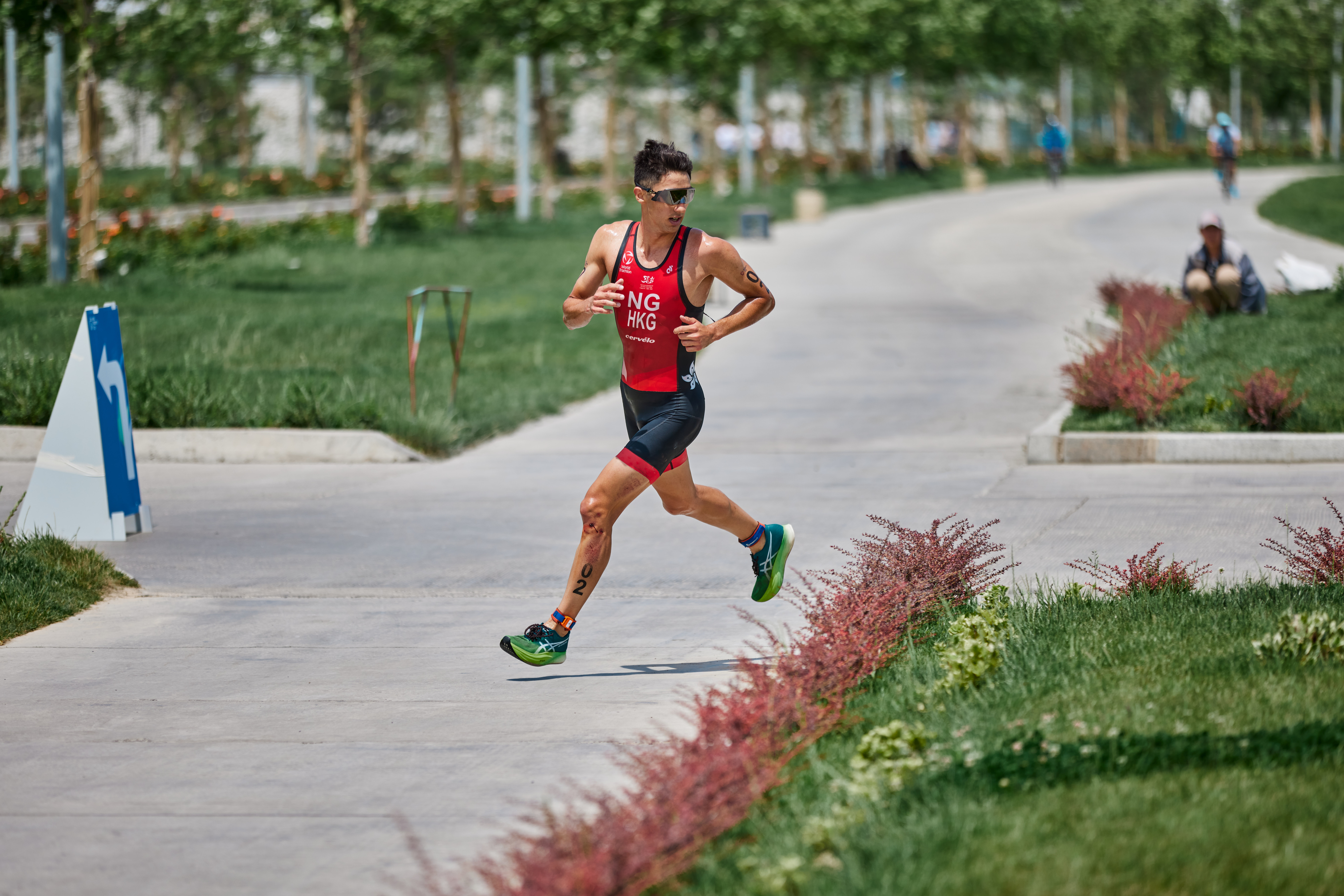 Jason has qualified to compete at the 19th Asian Games in September. (Photo: Uzbekistan Triathlon Federation)