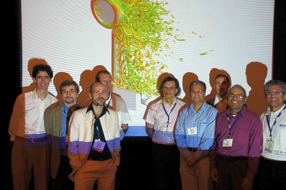 Dr. Redonnet and the scientists involved in the NASA-ONERA cooperation on airframe noise 