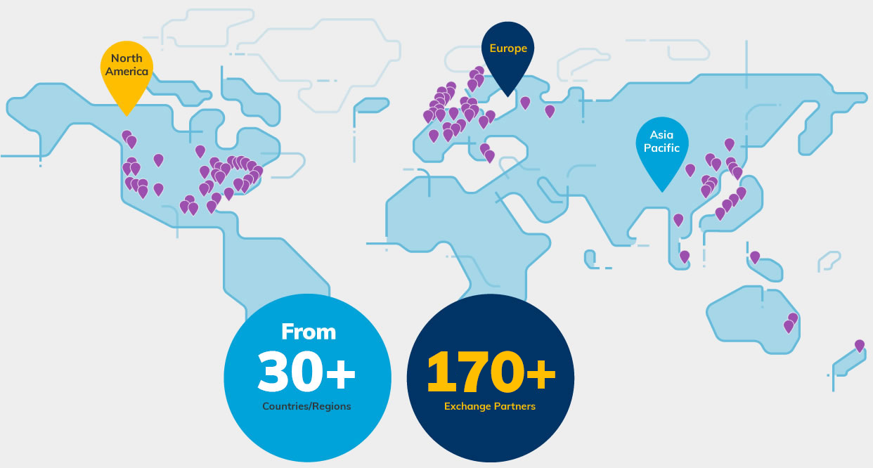 Exchange World Map