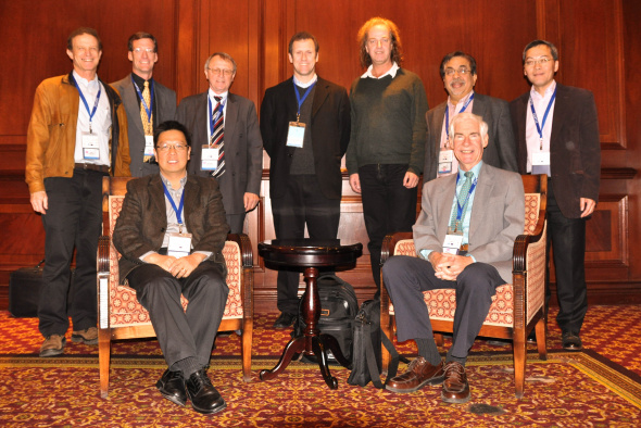 Prof Hong K Lo (front row, left) and Prof Nigel Wilson (front row, right), with the International Scientific Committee of CASPT