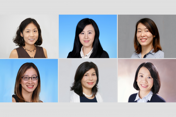 (Top row, from left) Prof. Im Eun Soon, Prof. Wang Yiwen and Prof. Angela Wu, (bottom row, from left) Prof. Rhea Liem, Prof. Julie Semmelhack and Prof. Becky Kuang Yi