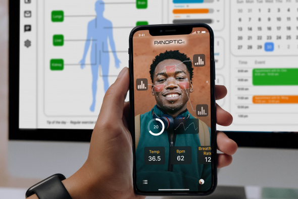 PanopticAI developed an AI health monitoring app using the camera on a smartphone or tablet to monitor the user’s vital signs such as heart rate, respiration rate, blood pressure etc. A pilot scheme has been deployed to 10 to 20 elderly homes across the city.