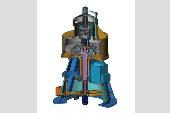 The new drum centrifuge for research into mountain and estuary hazard mitigation and environmental protection.