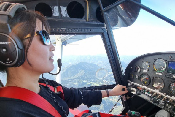 Dajung Kim achieved one of her dreams by learning to fly small planes.