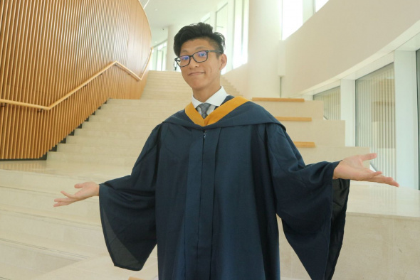 Terry Hui, a graduate of Electronic Engineering in 2022, is now a systems engineer at Lenovo PCCW Solutions Ltd.