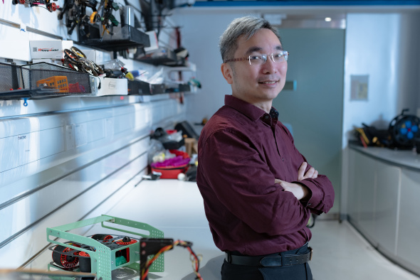 Prof. Tim Woo, Director of Center for Global & Community Engagement, fosters service learning, inclusion and STEAM education via robot competitions.