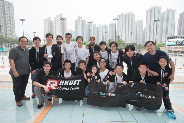 The HKUST Remotely Operated Vehicle (ROV) Team, which consists of 15 engineering undergraduates, won championship in the 12th Hong Kong Regional of the MATE International ROV Competition and will represent Hong Kong to take part in the MATE International ROV Competition 2017 in Long Beach, California, US on June 23-25. The HKUST Remotely Operated Vehicle (ROV) Team, which consists of 15 engineering undergraduates, won championship in the 12th Hong Kong Regional of the MATE International ROV Competition and will represent Hong Kong to take part in the MATE International ROV Competition 2017 in Long Beach, California, US on June 23-25.