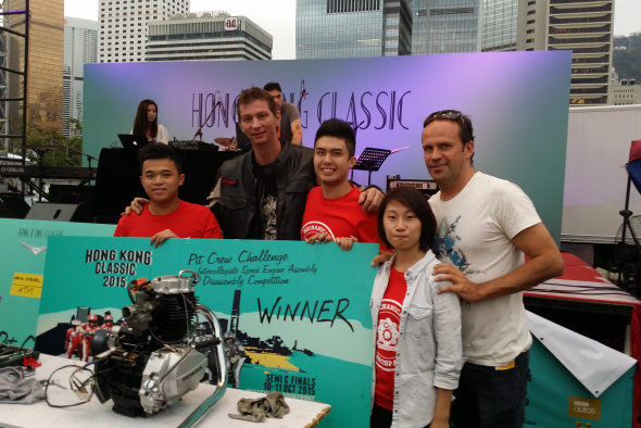 HKUST Solar Car Team won Champion in Pit Crew Challenge of Hong Kong Classic 2015