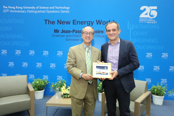 Schneider Electric Chairman and CEO Mr Jean-Pascal Tricoire Shares Insights on The New Energy World at HKUST 25th Anniversary Distinguished Speakers Series