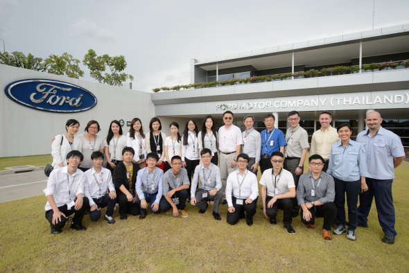 HKUST Students Visit Ford Headquarters in Thailand to Present Environmental Research Grants Findings