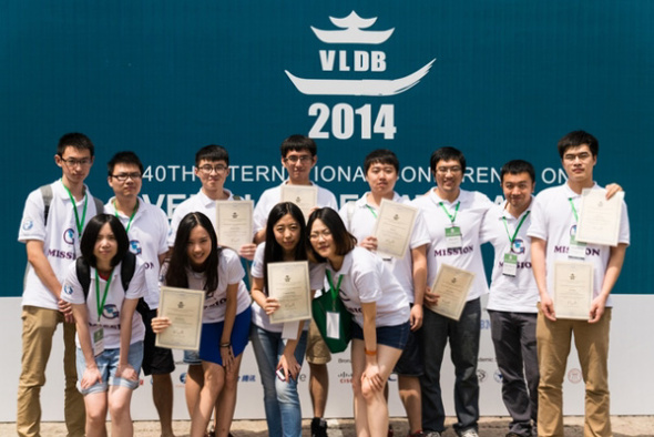 Computer Science Team Awarded ACM VLDB 2014 Excellent Demonstration Award