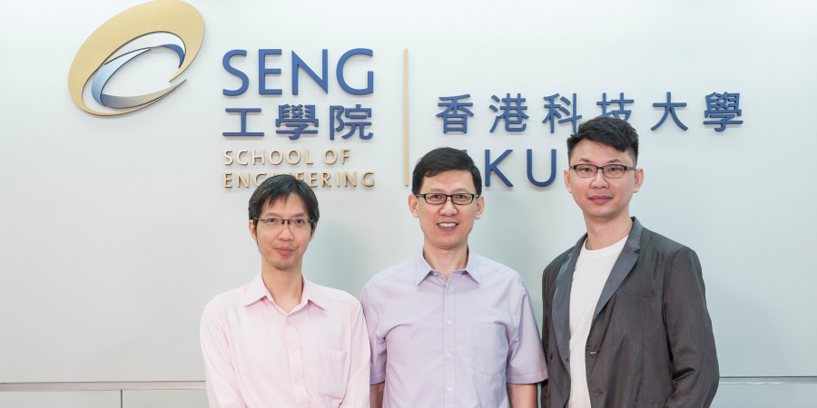 Outstanding common core course teachers: (from left) Prof. Raymond Wong, Prof. Marshal Liu, and Prof. Kenneth Leung