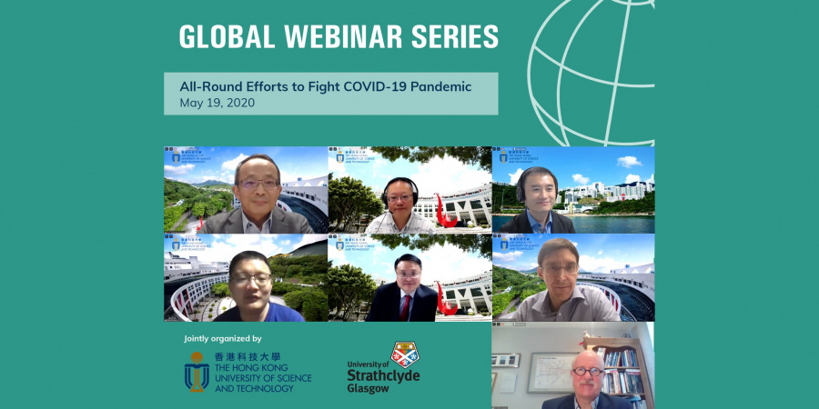 Engineering faculty members shared their experiences and research efforts to fight COVID-19 in a joint webinar with the University of Strathclyde.