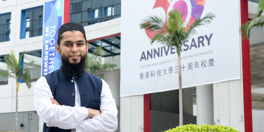 科大博士生Usman Bin Shahid是首位在亚太区三分钟论文（3MT®）大赛获奖的香港代表。