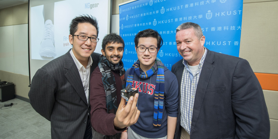 (From left) Prof Michael Sung, Mr Jitesh Chhabria, Mr Derek Yip and Mr Steve Monaghan.