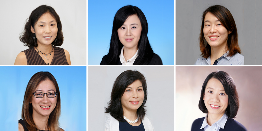(Top row, from left) Prof. Im Eun Soon, Prof. Wang Yiwen and Prof. Angela Wu, (bottom row, from left) Prof. Rhea Liem, Prof. Julie Semmelhack and Prof. Becky Kuang Yi
