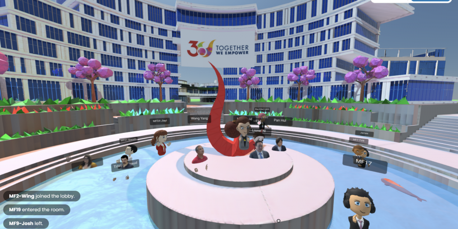 HKUST hosts the first meta press conference of the local higher education sector. Media are invited to tour around the virtual campus of HKUST(GZ), which will soon be open in September.