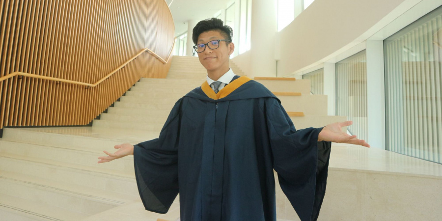Terry Hui, a graduate of Electronic Engineering in 2022, is now a systems engineer at Lenovo PCCW Solutions Ltd.