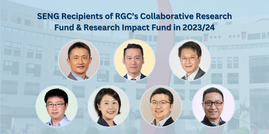Top row from left: Prof. Shao Minhua, Prof. Yoonseob Kim, Prof. Wang Gang. Bottom row from left: Prof. Wang Wei, Prof. Yu Yantao, Prof. Sun Fei, Prof. Zhou Yuanyuan