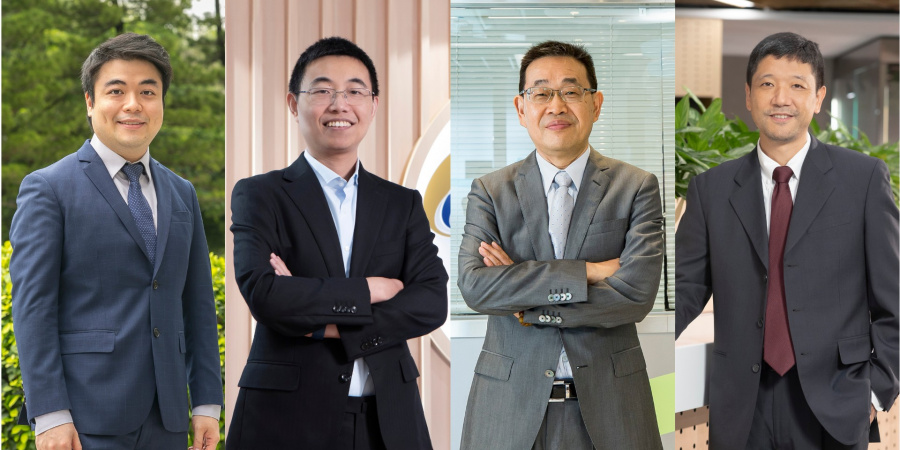 (From left to right) Prof. Terence Wong, Prof Shen Yajing, Prof. Chen Guanghao, and Prof. George Yuan