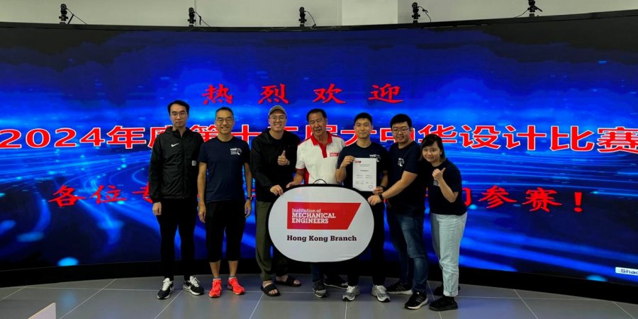The team was presented with the champion certificate by Ir Louis Szeto (center).