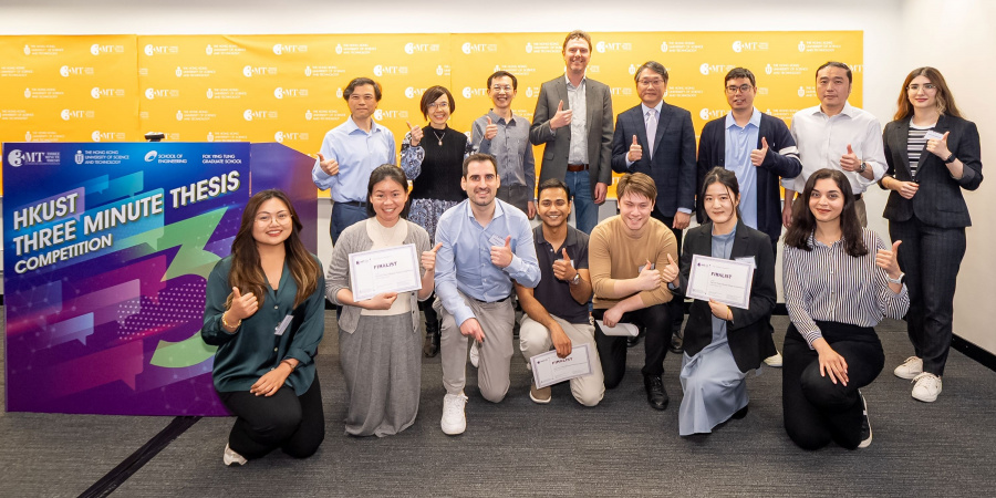 The 2025 HKUST Three Minute Thesis (3MT®) Competition saw three out of four awardees from the School of Engineering.