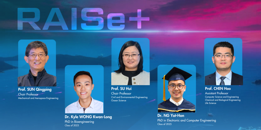 Among the seven HKUST projects selected in the third round of the RAISe+ Scheme, five are led by School of Engineering faculty members and graduates.