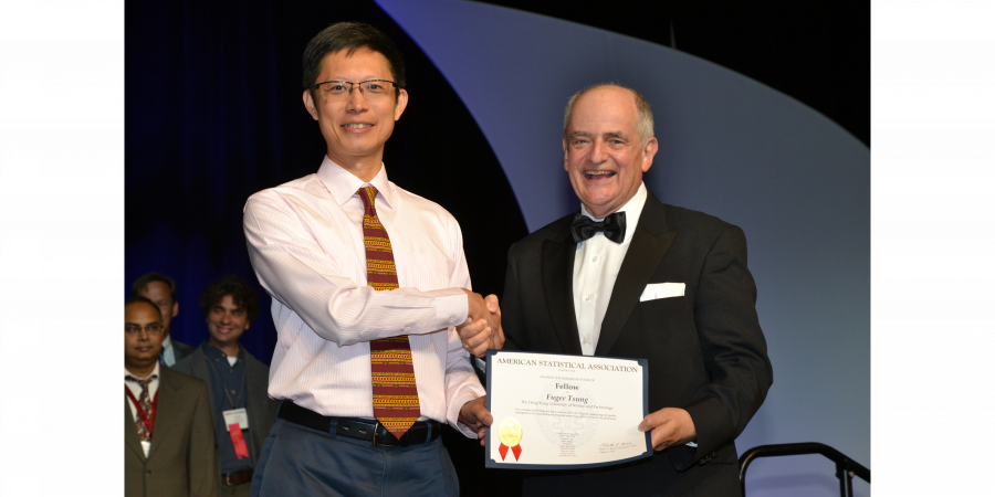 Prof Fugee Tsung received the Fellow award at the Joint Statistical Meetings in Baltimore, US.	