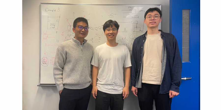 The research conducted by Prof. Zhou Yanguang (left), Dr. Xu Yixin (center), Dr. Xiang Xing (right), and all members of the Microscale Thermal Engineering Lab, bridges the gap between microscopic atomic dynamics and macroscopic ion transport, holding significant engineering value.