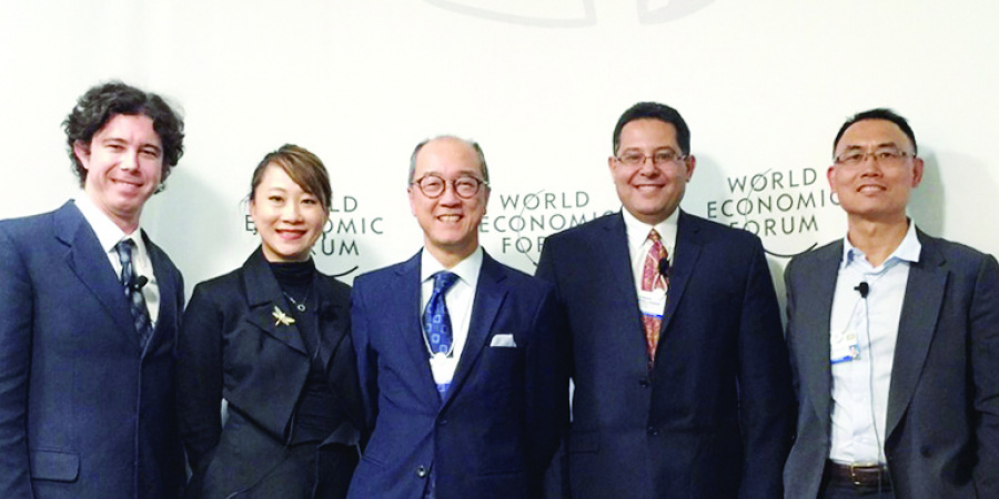 (From left) Prof Pedro Sander, Prof Pascale Fung, Prof Tony F Chan, Prof Khaled Ben Letaief and Prof Qiang Yang.