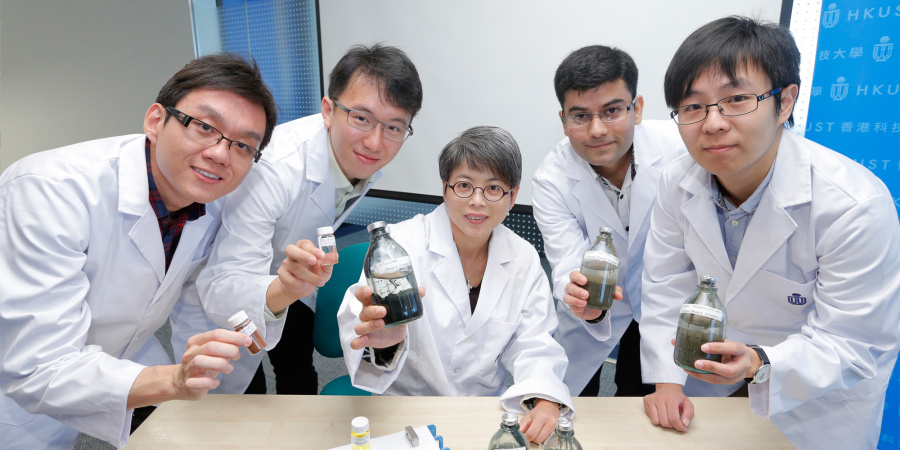 Prof Irene Lo (middle) and the research team