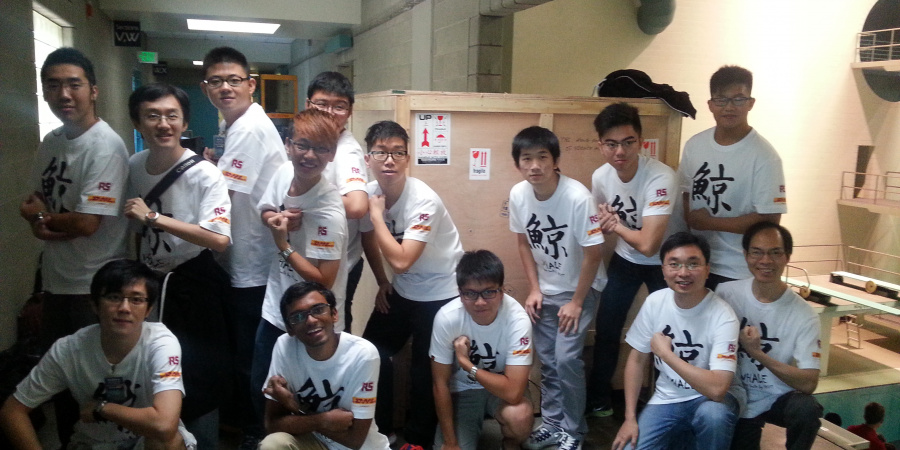 High morale of ROV team in MATE International ROV Competition