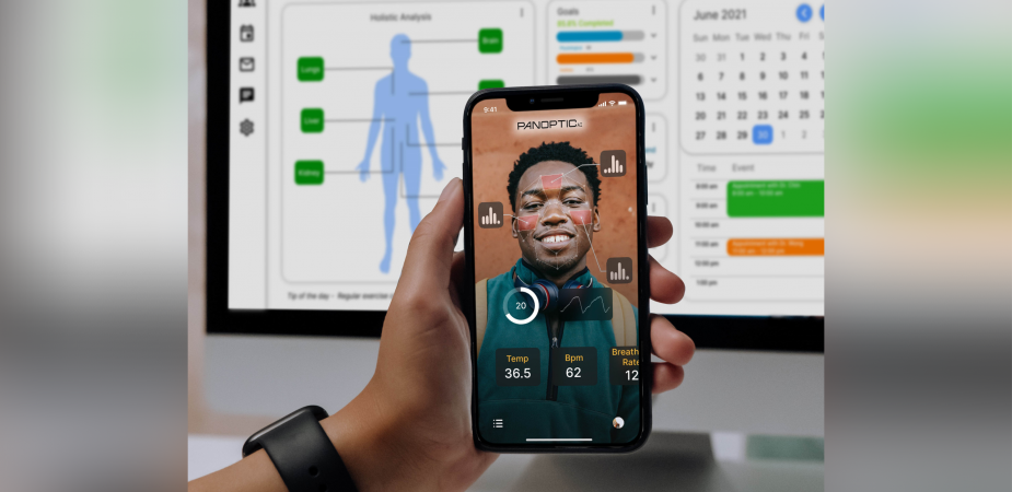 PanopticAI研發了人工智能健康監測應用程式，透過智能手機或平板電腦的鏡頭，監測使用者的健康數據，如心跳率、吸吸率和血壓等。程式正於全港10至20間老人院試行運作。