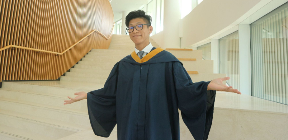 Terry Hui, a graduate of Electronic Engineering in 2022, is now a systems engineer at Lenovo PCCW Solutions Ltd.
