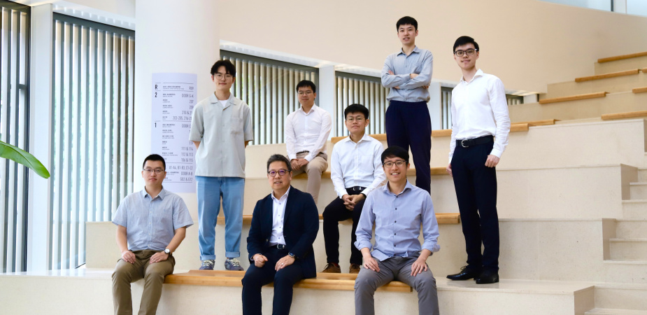 Dean of Engineering Prof. Hong K. Lo (front row, center) and his research team members