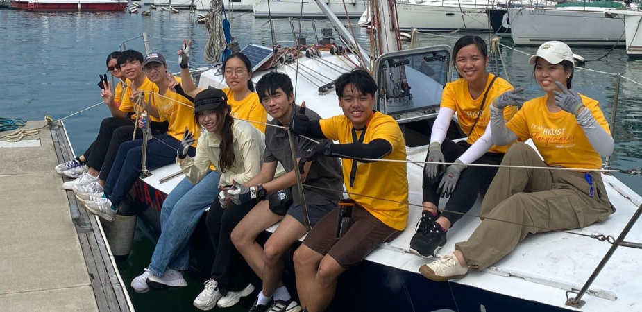 The HKUST Sail and Shine Program, co-organized by HKUST Connect and HKYSUA, offers students the exceptional opportunity of boarding a yacht to experience sailing and learn how to plan social service activities.