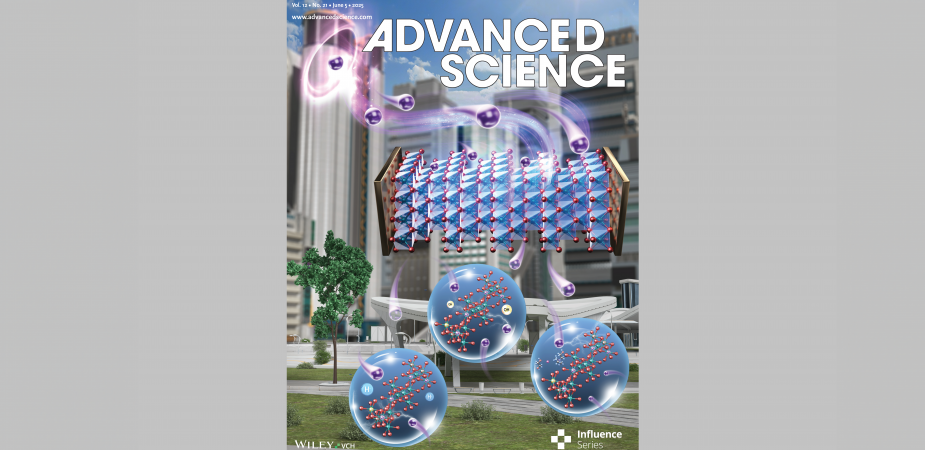 曾超华教授的研究获选为《先进科学》期刊（2025年6月，第12卷21期）的封底论文。