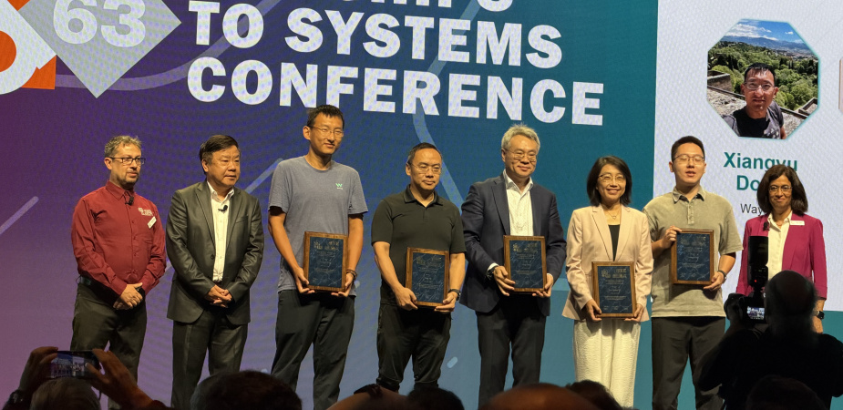 Prof. Xie Yuan (fourth left) and his former PhD students and collaborators received the prestigious 2026 ACM/IEEE A. Richard Newton Technical Impact Award in Electronic Design Automation at the 63rd Design Automation Conference, held in Long Beach, California, in July 2026.