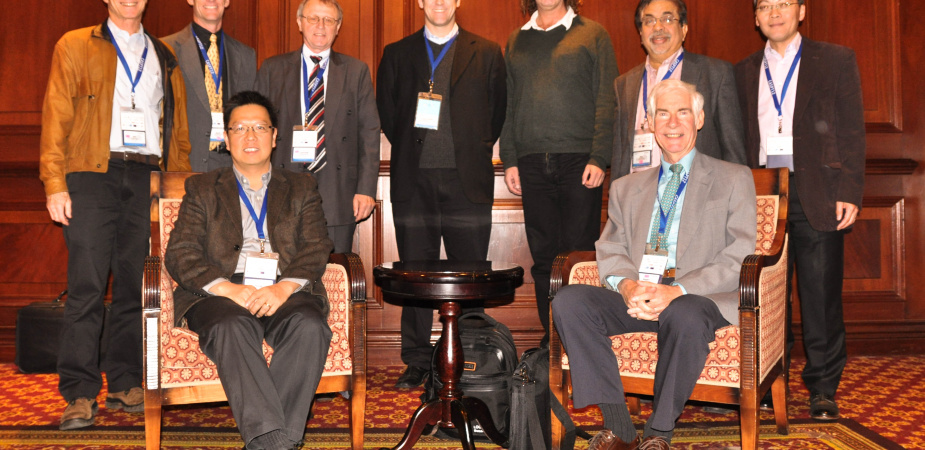 Prof Hong K Lo (front row, left) and Prof Nigel Wilson (front row, right), with the International Scientific Committee of CASPT