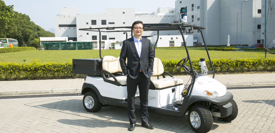 Professor LIU Ming invented Hong Kong’s first autonomous car at the Hong Kong University of Science and Technology in 2017.