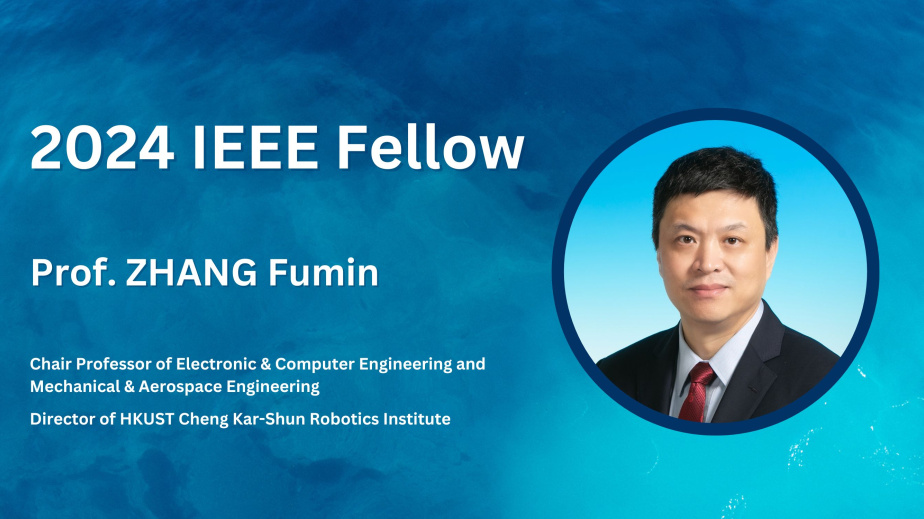 Prof. Zhang Fumin was recognized for his contributions to autonomy of robotic sensing networks and control of marine robots.
