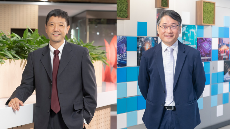 Prof. George Yuan (left), Professor of Electronic and Computer Engineering, is appointed Associate Dean of Engineering (Strategic Planning and Development. Prof. Albert Chung (right), Professor of Computer Science and Engineering, is appointed Associate Dean of Engineering (Research and Graduate Studies).