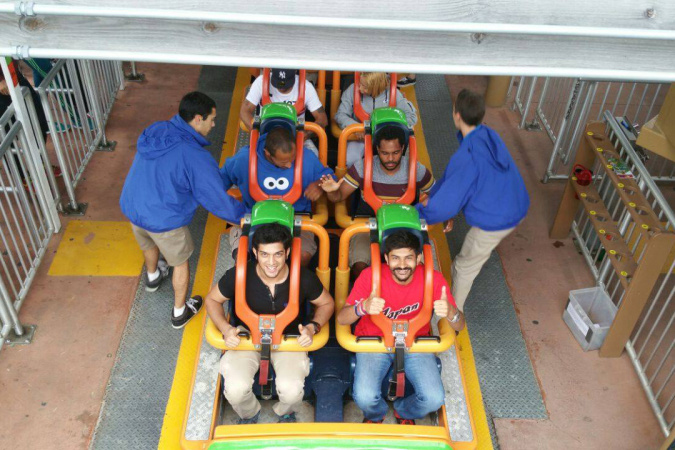 Front row of the tallest ride in the world