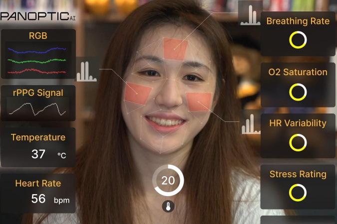 The team extended their camera-based solution to detect additional physiological signals, for example, heart rate, respiratory rate, and blood oxygenation saturation.