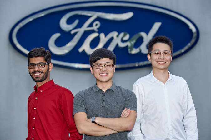 Students from HKUST’s School of Engineering visited the Ford Thailand Manufacturing plant in Rayong (From left: VIRK Umar Siddique, YANG Zhou, LI Luyu) 