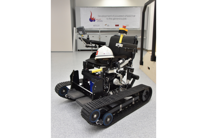 The powered wheelchair developed by HKUSTwheels.